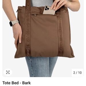 Wanderwag Bark Brown Tote Bag Convertible Dog Bed
